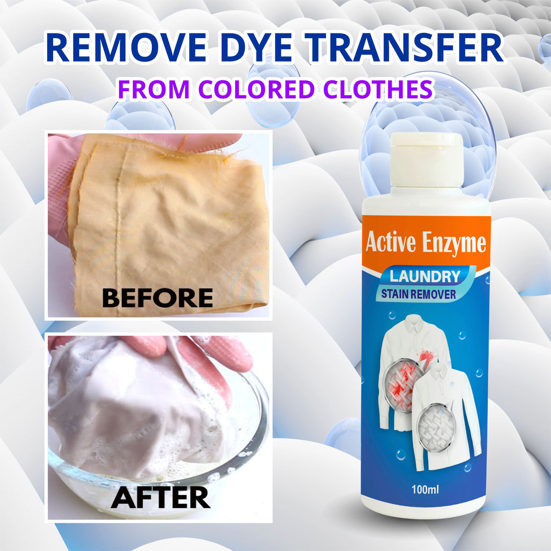 Active Enzyme Laundry Stain Remover Buy 1 get 1 Free (4.7/5 ⭐⭐⭐⭐⭐ 20222 Reviews)