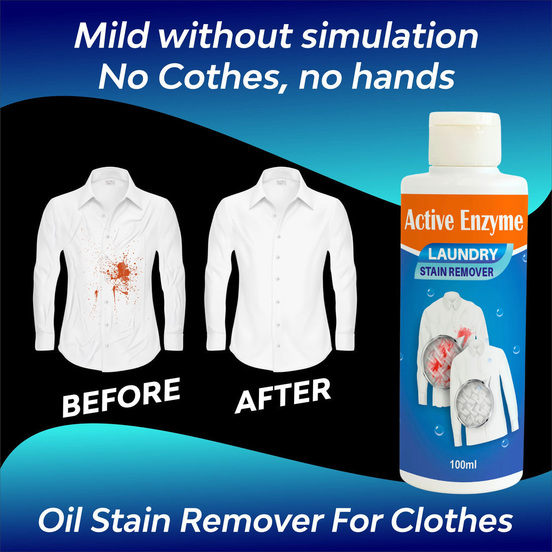 Active Enzyme Laundry Stain Remover Buy 1 get 1 Free (4.7/5 ⭐⭐⭐⭐⭐ 20222 Reviews)